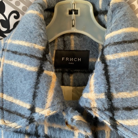 Thick Blue Plaid Jacket - Picture 5 of 5